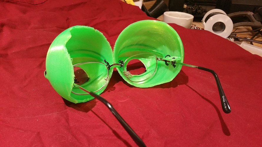 Pepe the Frog Holloween Costume Eyeglasses Tie-on 3D Print 102068