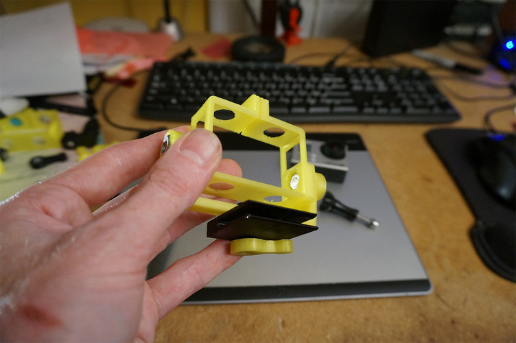 Robo 3D Gopro Print Monitor Swing/Tilt Bed Mount  3D Print 102179