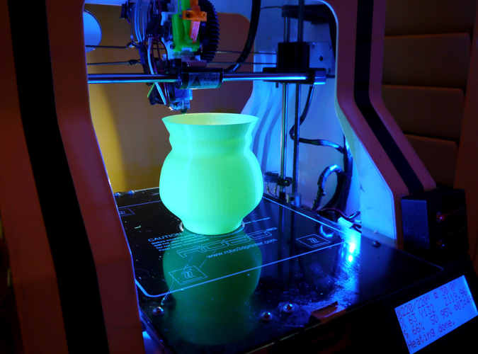 Green Glow UV Torchiere lamp 3D Print 102186