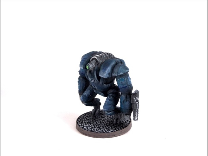 House Vermeni Guardian Mech, 28mm Miniature 3D Print 1022