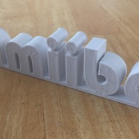 Small Amiibo Logo 3D Printing 102293