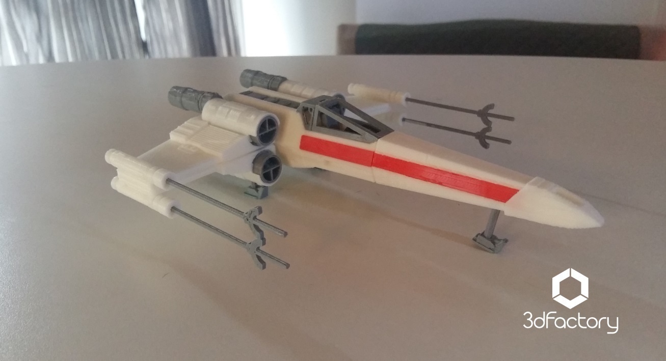 3d printed x wing starfighter star wars 3dprintable 3dfactory brasil by 3dfactory brasil pinshape