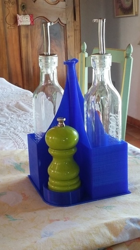 salt, pepper, oil, vinegar dispenser 3D Print 102365