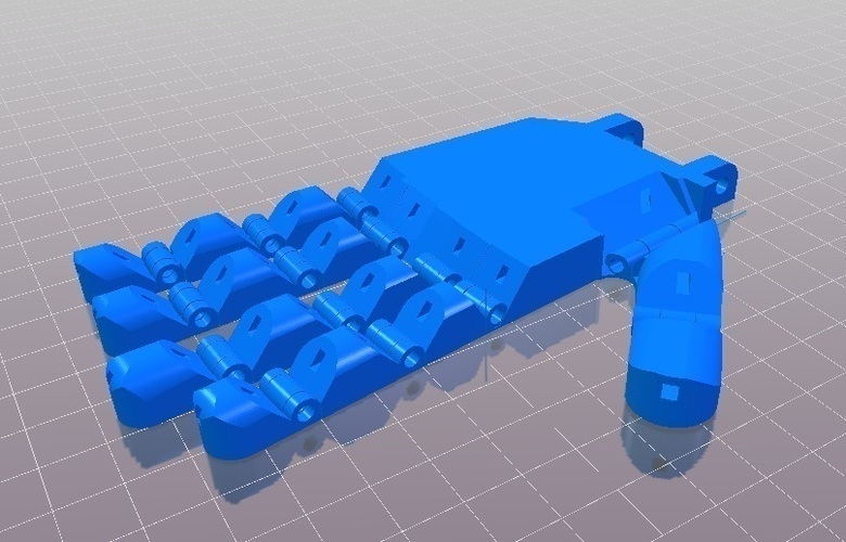 Small PLA printable Robo Hand 3D Print 102411