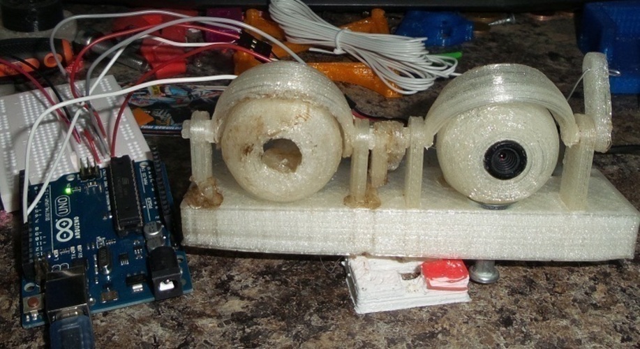 Animatronic Eyes Mec With USB Camera in Working 3D Print 102421