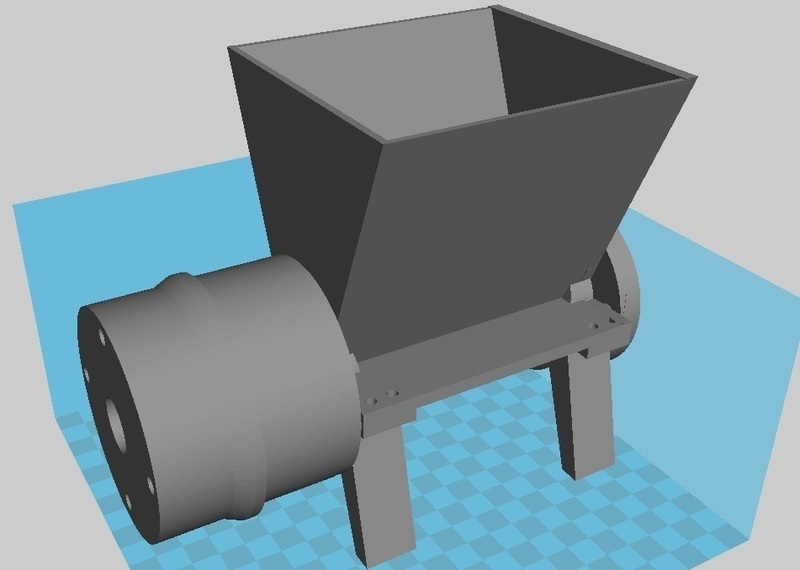 Feed Section 3d Printed for Fillament Extruder
