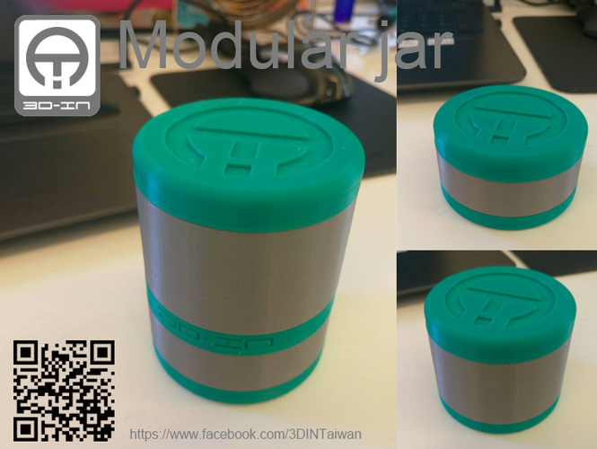Modular jar 3D Print 102498