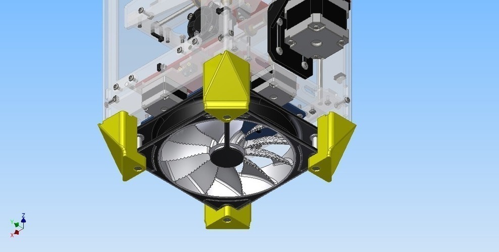 Fan System Fabrikator Mini (Tinyboy) 3D Print 102524