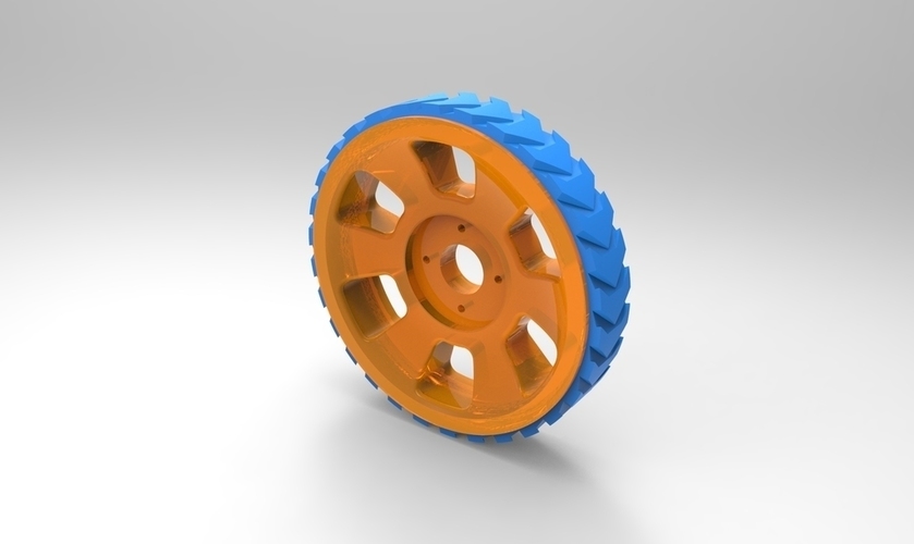 Wheel for Printbots (designed for 20g servos) 3D Print 102535