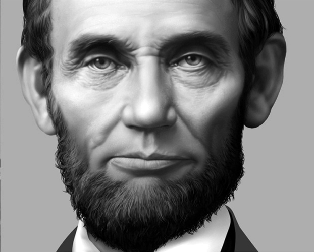 Lincoln Lithophane 3D Print 102557