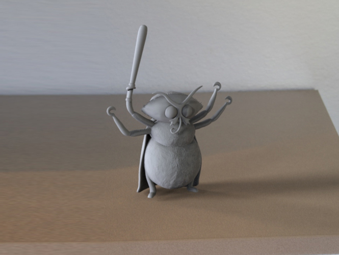 Abraham, the mutant moth from "Marvin and the Moths" 3D Print 102575