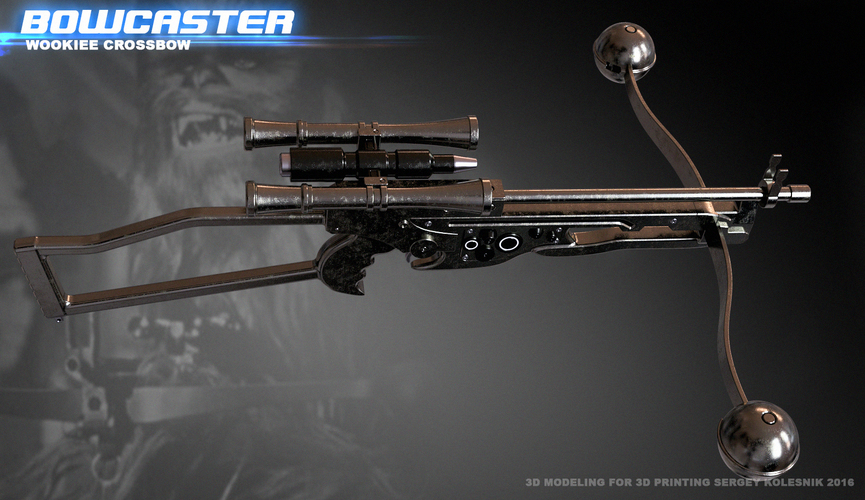 Bowcaster Wookiee Crossbow 3D Print 102581