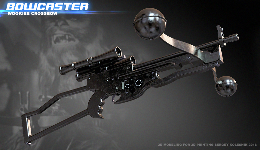 Bowcaster Wookiee Crossbow 3D Print 102583