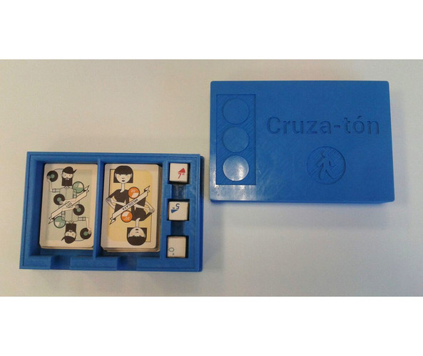 Card Board Game Box-Caja de juego Cruza-tón 3D Print 102618