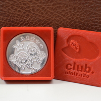 Small Club nintendo conmemorative coin 3D Printing 102637