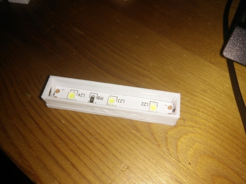 LED Strip Shade and Holder for Standard 8mm strips