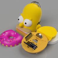 Small Wi Fi Door Sensor Homer 3D Printing 102778