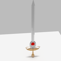 Small Sword 3D Printing 102805