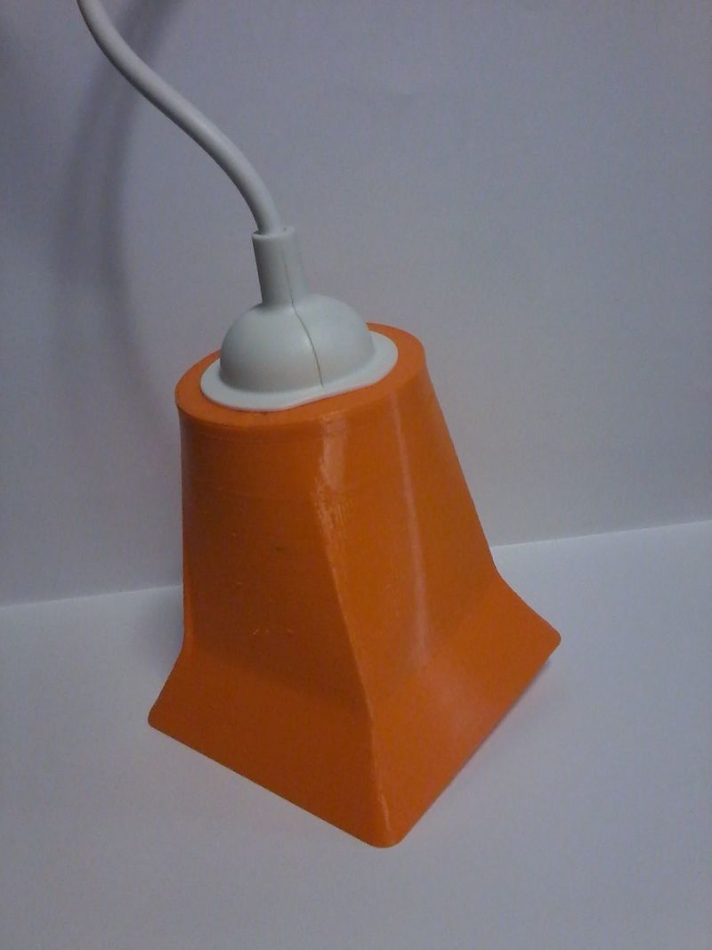 Truncated pyramid lampshade