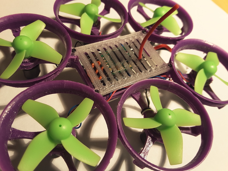 Hexantrix 80mm: Tiny Whoop hexa based on spf3 brushed