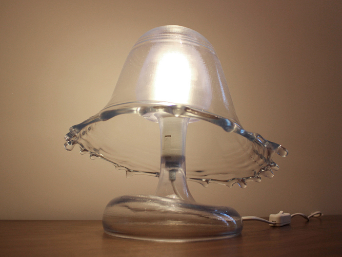Splash Lamp - Beautifully Captures a Moment of Liquid Art 3D Print 102894