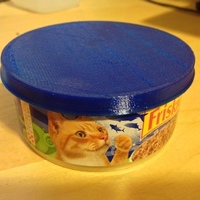 Lid for Cat Food Can made from NinjaFlex - Thumbnail 2
