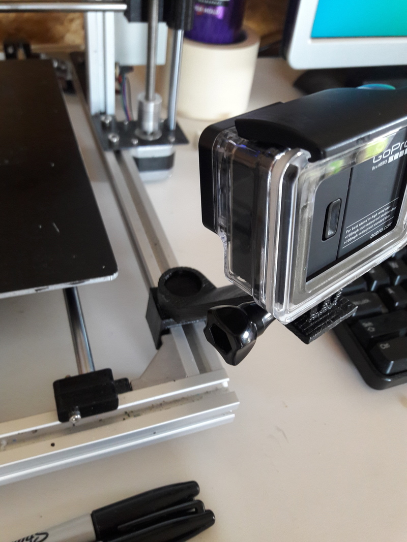GoPro Mount for Hictop Prusa i3