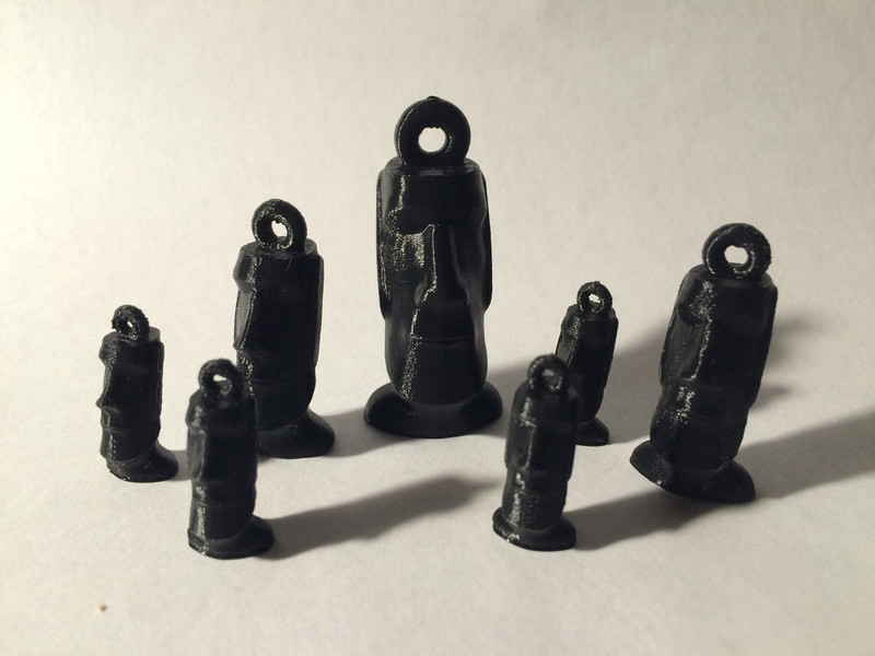 Moai Easter Island Head - Earrings and Pendants