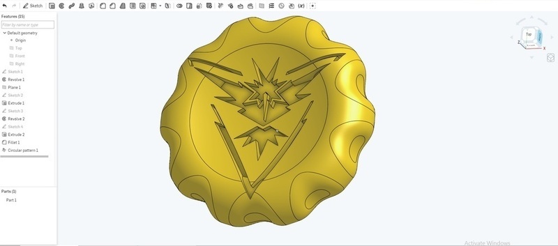 Team Instinct Badge/Coin
