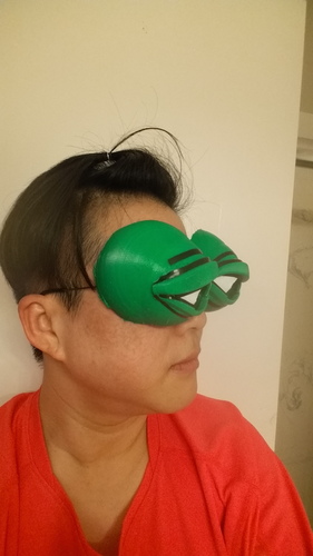 Pepe the Frog Holloween Costume Eyeglasses Tie-on 3D Print 103025