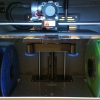 Small Dremel 3D filament spool holder for 123-3D housebrand spools 3D Printing 103035