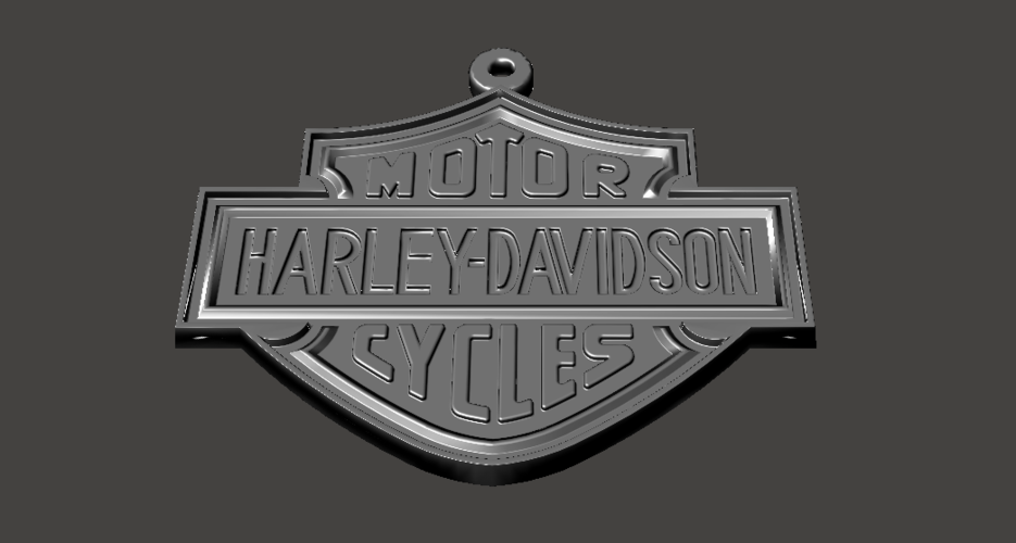 Harley Davidson Keychain 3D Print 103042