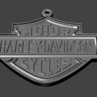 Harley Davidson Keychain - Thumbnail 1
