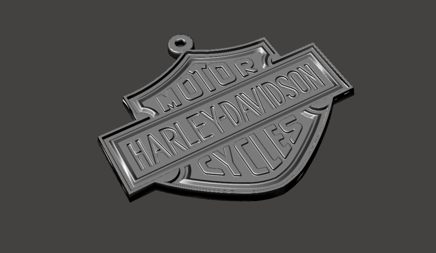 Harley Davidson Keychain 3D Print 103044
