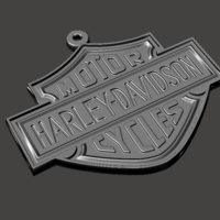 Small Harley Davidson Keychain 3D Printing 103044