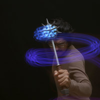 Glowing Icosahedron Mace with Spikes - Thumbnail 6