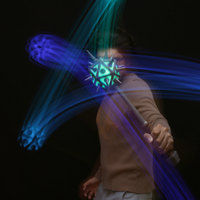 Glowing Icosahedron Mace with Spikes - Thumbnail 7