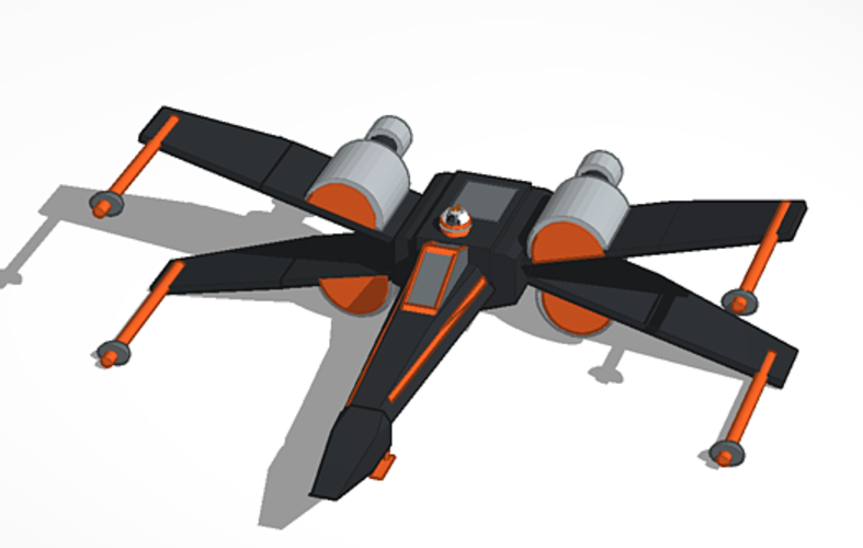 Poe's X wing starfighter 3D Print 103157