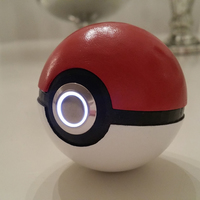 3D printed Pokemon Pokeball -with LED light - Thumbnail 2