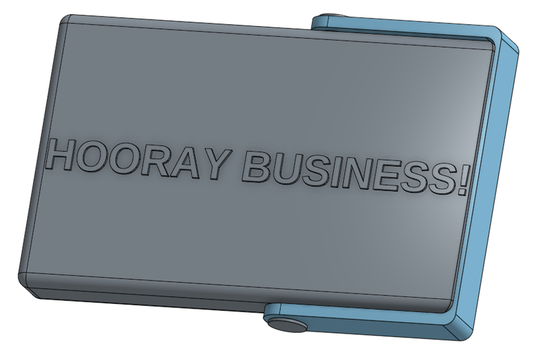 Hooray Business! Business Card Holder