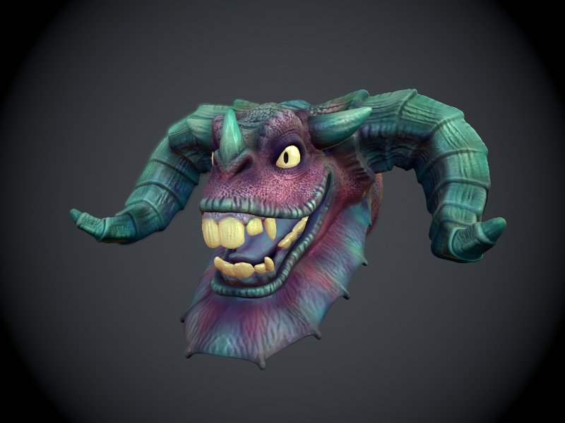 Jabberwock Head Wall Art