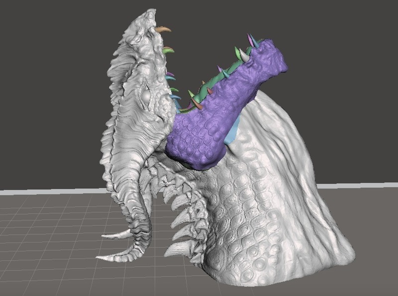 Dragon Bust by Robwzor (open mouth)