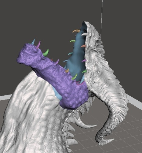 Dragon Bust by Robwzor (open mouth) 3D Print 103439