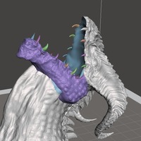 Dragon Bust by Robwzor (open mouth) - Thumbnail 2