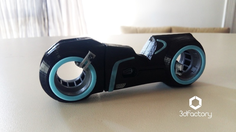 Tron Legacy Light Cycle - 3dPrintable - 3dFactory Brasil