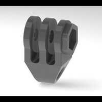 Small GoPro Wrist Strap Mount 3D Printing 103706