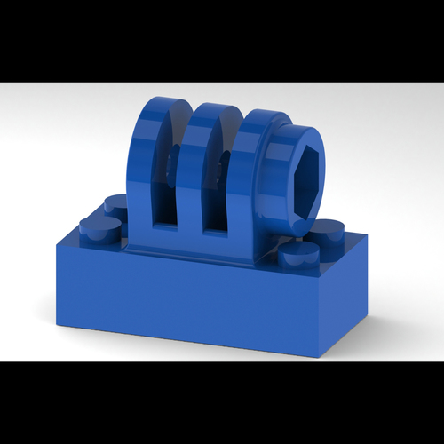 GoPro Lego Block Mount 3D Print 103738