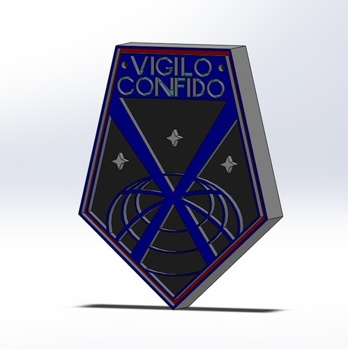 XCOM logo 3D Print 103790