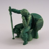Small Wardar, Lord of the Porcelain Throne 3D Printing 1038