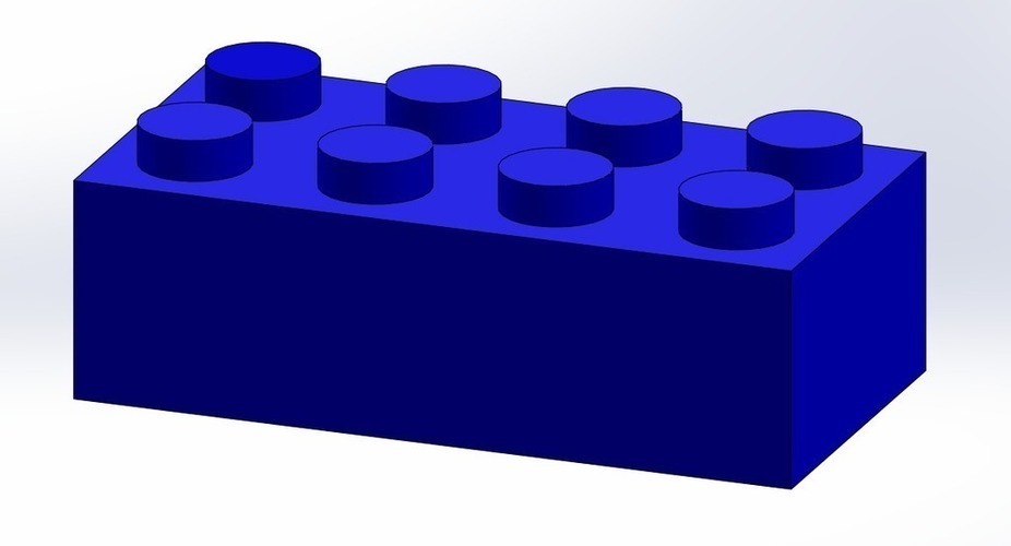 Lego Brick 2x4 3D Print 103806
